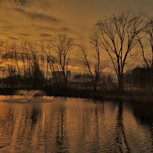 photo Duck Pond Sunset - Taken on December 10, 2022 by Matthew Beziat